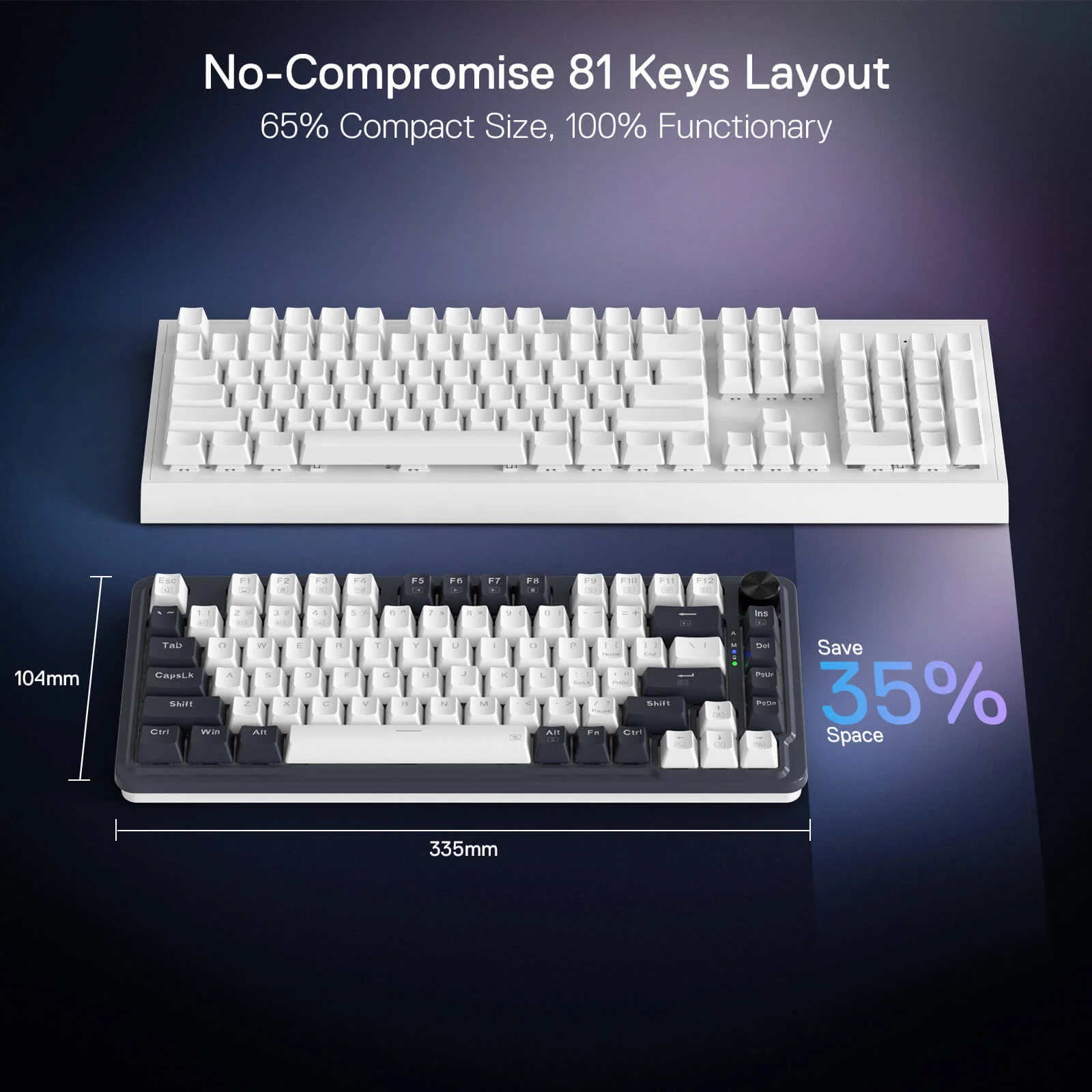 Redragon Ucal K673 Pro 75% Wireless Gasket RGB Gaming Keyboard Redragon Ucal K673 Pro 75% Wireless Gasket RGB Gaming Keyboard